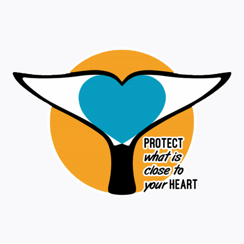 Whale Tail Heart Protect T-shirt | Artistshot