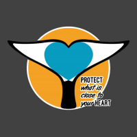 Whale Tail Heart Protect Vintage T-shirt | Artistshot