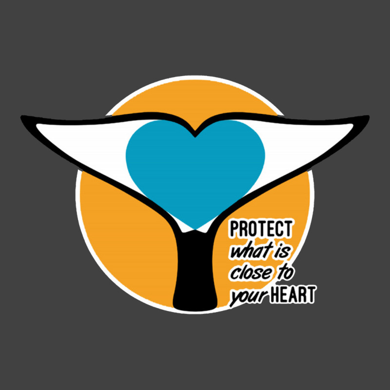 Whale Tail Heart Protect Vintage T-shirt | Artistshot