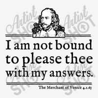 Not Bound To Please Shakespeare Quote Adjustable Cap | Artistshot