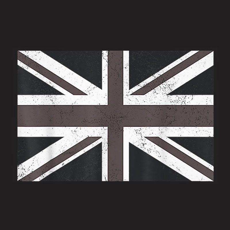 Distressed Black And White British Flag Great Britain Flag T Shirt T-shirt | Artistshot