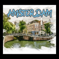 Amsterdam Skyline New Year- Amsterdam Skyline Art Maternity Scoop Neck T-shirt | Artistshot