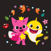 Pinkfong And Baby Shark Tank Top | Artistshot