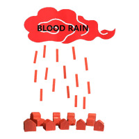 Mens Blood Rain Tank Top Sticker | Artistshot