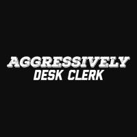 Aggressively Desk Clerk T Shirt Crop Top | Artistshot