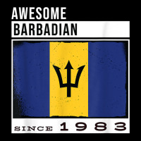 Awesome Barbadian Since 1983   Barbadian 39th Birthday T Shirt Adjustable Cap | Artistshot