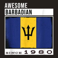 Awesome Barbadian Since 1980   Barbadian 42nd Birthday T Shirt Tank Top | Artistshot