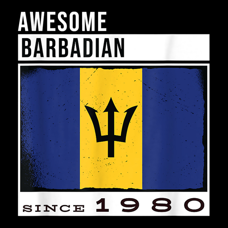 Awesome Barbadian Since 1980   Barbadian 42nd Birthday T Shirt Baby Tee by dubrayhecallezhd | Artistshot