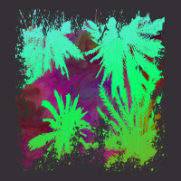 Palm Trees Art T  Shirt Palm Tree Silhouette Stormy Sky Abstract Backg Vintage Short | Artistshot