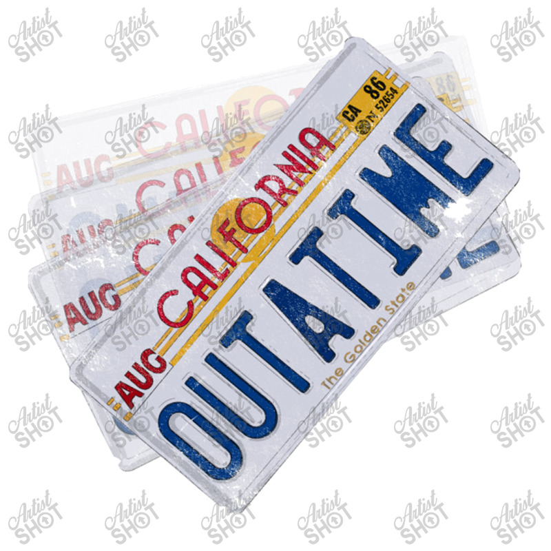 Back To The Future License Plate, Distressed   Back To The Future Long Sleeve Shirts by larsbeelzebub | Artistshot