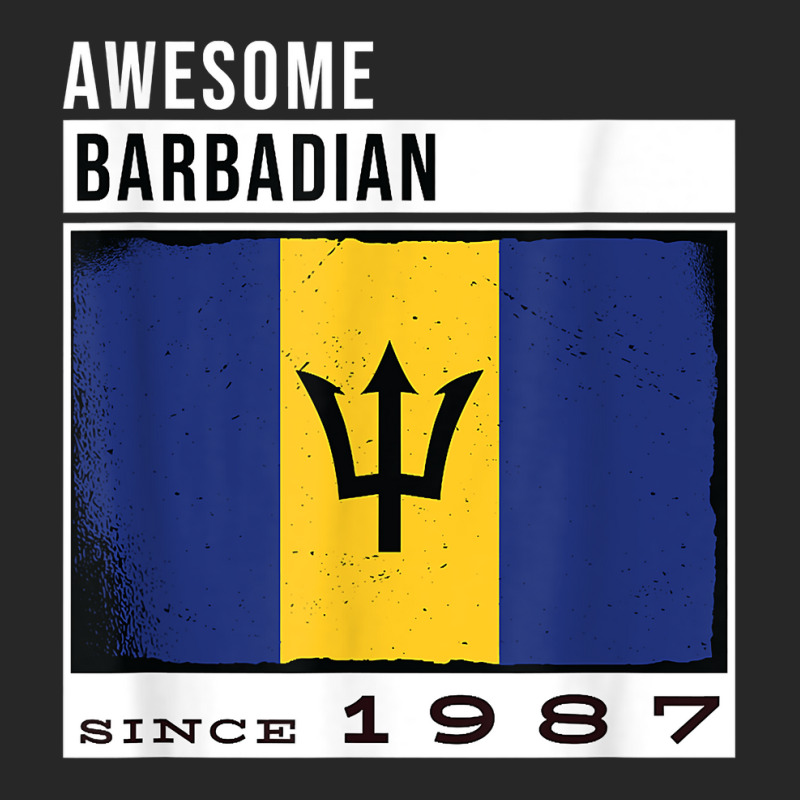 Awesome Barbadian Since 1987   Barbadian 35th Birthday T Shirt Men's T-shirt Pajama Set by cm-arts | Artistshot