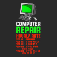 Computer Repair Hourly Rate Computer Repair Computer Techs T Shirt Printed Hat | Artistshot