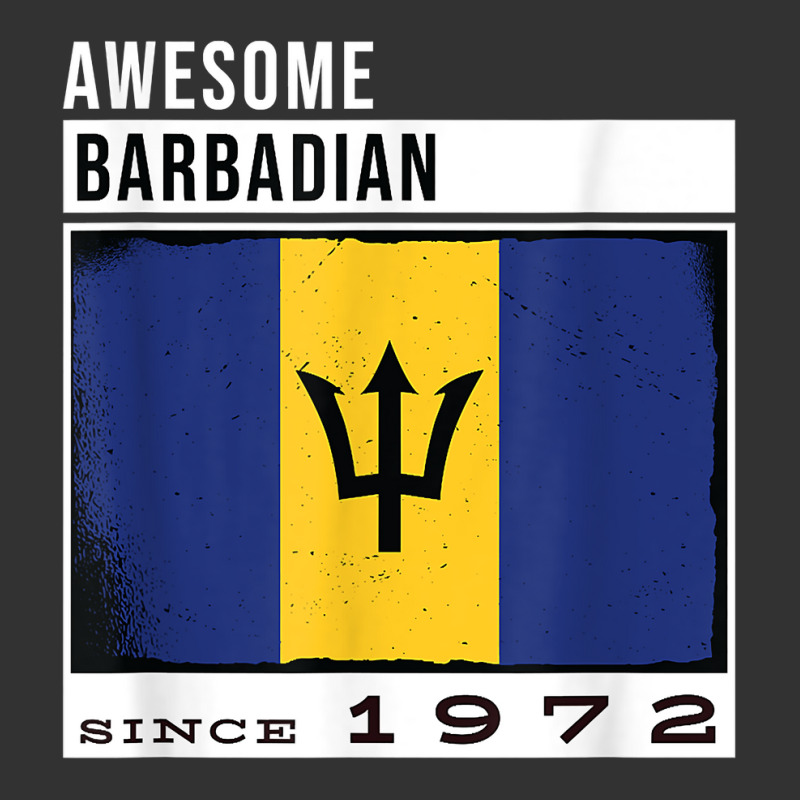 Awesome Barbadian Since 1972   Barbadian 50th Birthday T Shirt Baby Bodysuit by pilusoekyokeln | Artistshot