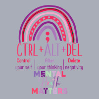 Ctrl Alt Delete Mental Health Matters Rainbow T Shirt Tank Dress | Artistshot