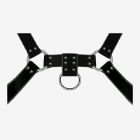 Black Leather Harness Print Bsdm Kink Gay Leather Pride T Shirt Front Car Mat | Artistshot