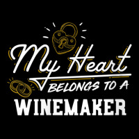 Womens My Heart Belongs To A Winemaker Gift V Neck T Shirt Men's 3/4 Sleeve Pajama Set | Artistshot