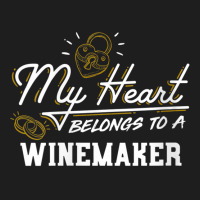 Womens My Heart Belongs To A Winemaker Gift V Neck T Shirt Classic T-shirt | Artistshot