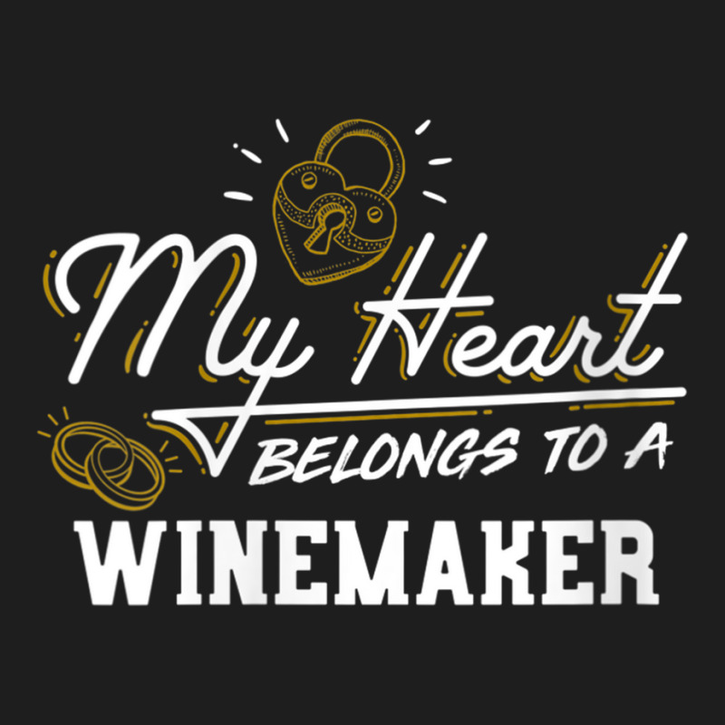 Womens My Heart Belongs To A Winemaker Gift V Neck T Shirt Classic T-shirt | Artistshot