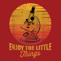 Enjoy The Little Things Microscope Microbiology Science T Shirt Waist Apron | Artistshot