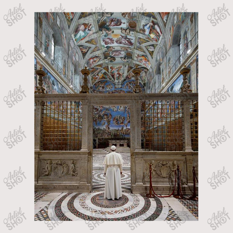 Pope Francis In Sistine Chapel Pocket T-Shirt by gloomychuu | Artistshot