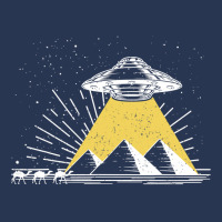 Ufo Alien Abduction Pyramids Ancient Egypt Camels Science Men Denim Jacket | Artistshot