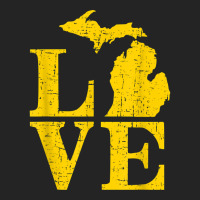 Love Michigan Vintage Mi Wolverine State Pride T Shirt 3/4 Sleeve Shirt | Artistshot