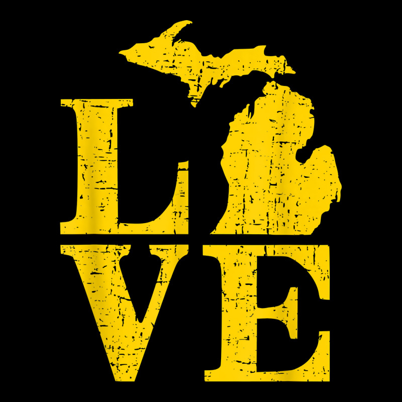 Love Michigan Vintage Mi Wolverine State Pride T Shirt Fleece Short | Artistshot