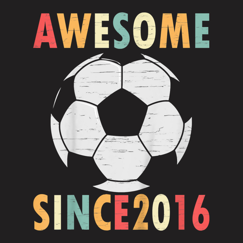 Kids 6th Birthday Soccer Lover Gift 6 Years Old Vintage Retro T Shirt T-shirt | Artistshot