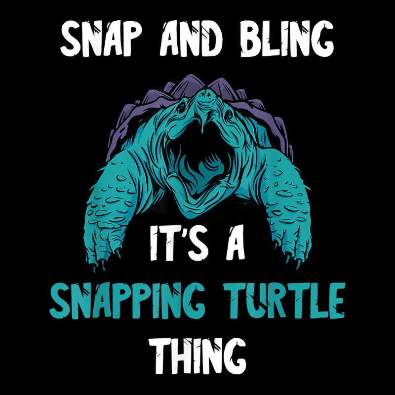 Snapping Turtle Snap And Bling Sea Animal Reptile Lover T Shirt Adjustable Cap | Artistshot