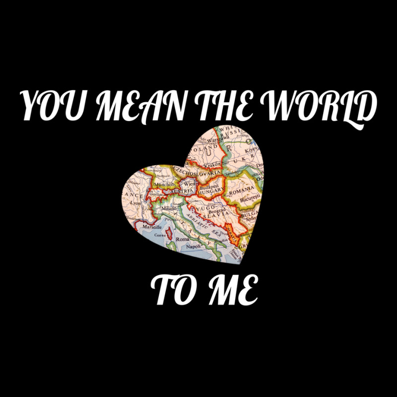 You Mean The World To Me Love, Map Long Sleeve T Shirt Youth Jogger | Artistshot