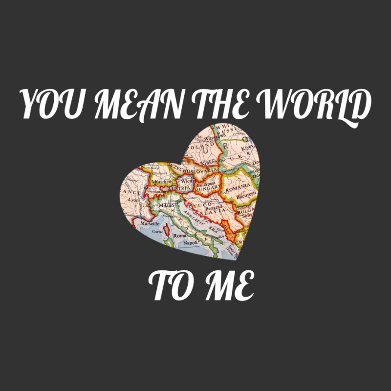 You Mean The World To Me Love, Map Long Sleeve T Shirt Baby Bodysuit | Artistshot