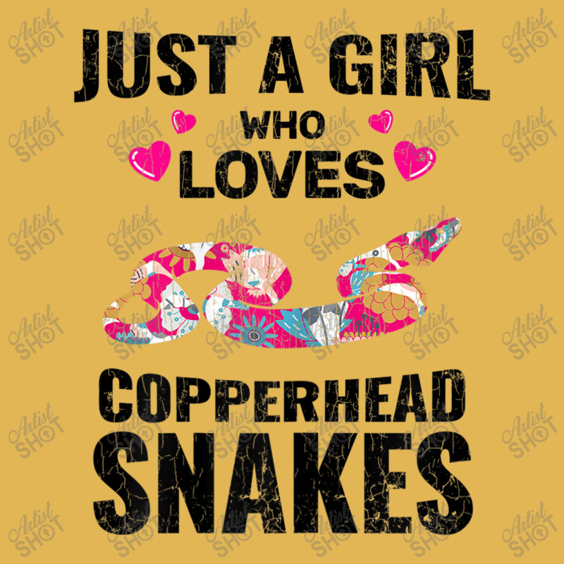 Just A Girl Who Loves Copperhead Snakes Owner Reptile Vintage Hoodie And Short Set | Artistshot