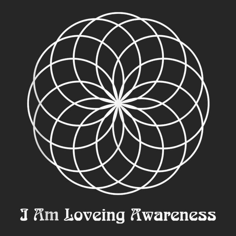 I Am Loving Awareness, Ram Dass Mantra, Spiral Mandala Tank Top Ladies Fitted T-Shirt by cm-arts | Artistshot