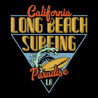 California Long Beach Surfing Paradise V-neck Tee | Artistshot