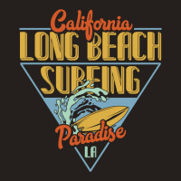 California Long Beach Surfing Paradise Tank Top | Artistshot