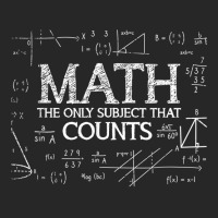 Funny Science Nerd Math The Only Subject That Counts Math T Shirt Men's T-shirt Pajama Set | Artistshot