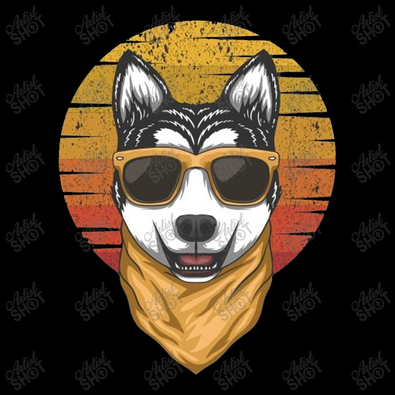 Husky Sunset Retro Lightweight Hoodie | Artistshot