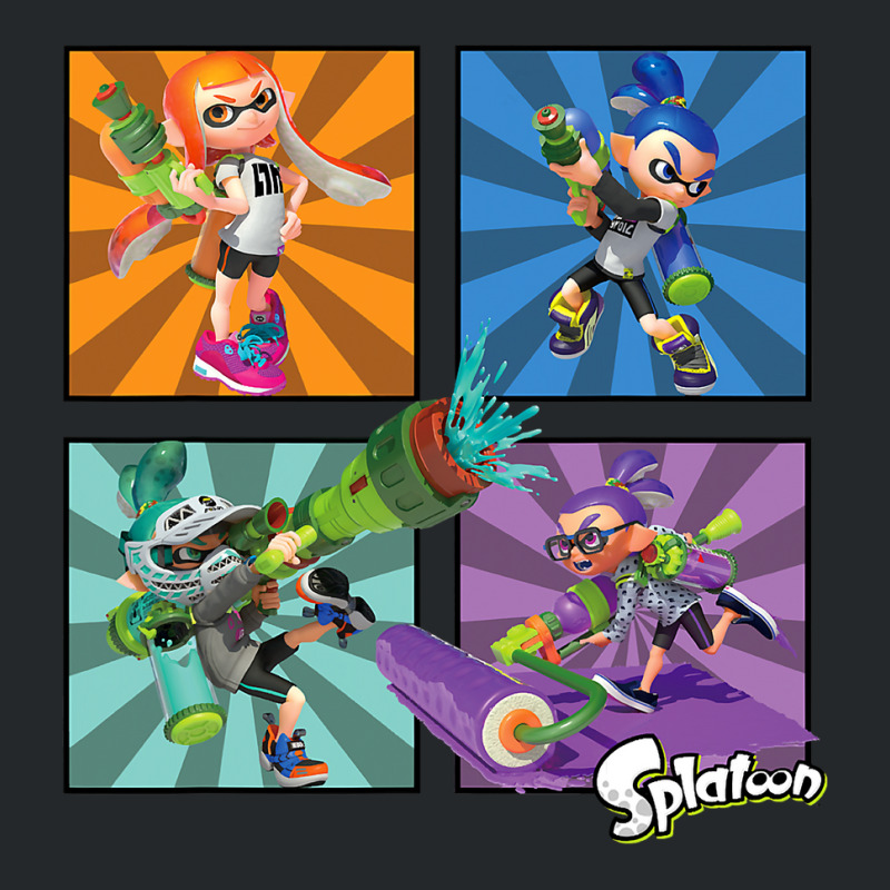 Splatoon Four Character Box Up Crewneck Sweatshirt | Artistshot