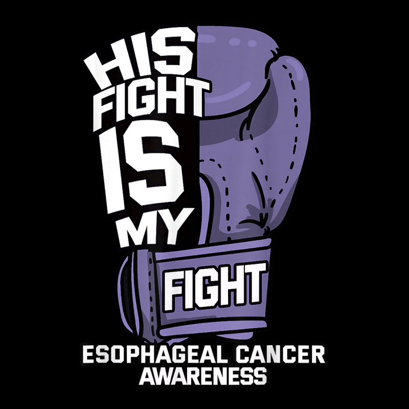 His Fight Is My Fight Esophageal Cancer Awareness Fighter T Shirt Adjustable Cap by beansidpeelleo | Artistshot