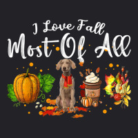 I Love Fall Most Of All Pumpkin Weimaraner Autumn Season T Shirt Youth Tee | Artistshot