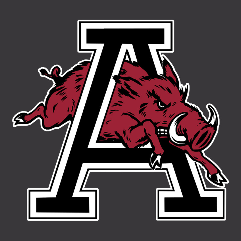 Arkansas U Mascot Jumping Through Letter A Clean Version Ladies Curvy T-Shirt by poppyallen | Artistshot