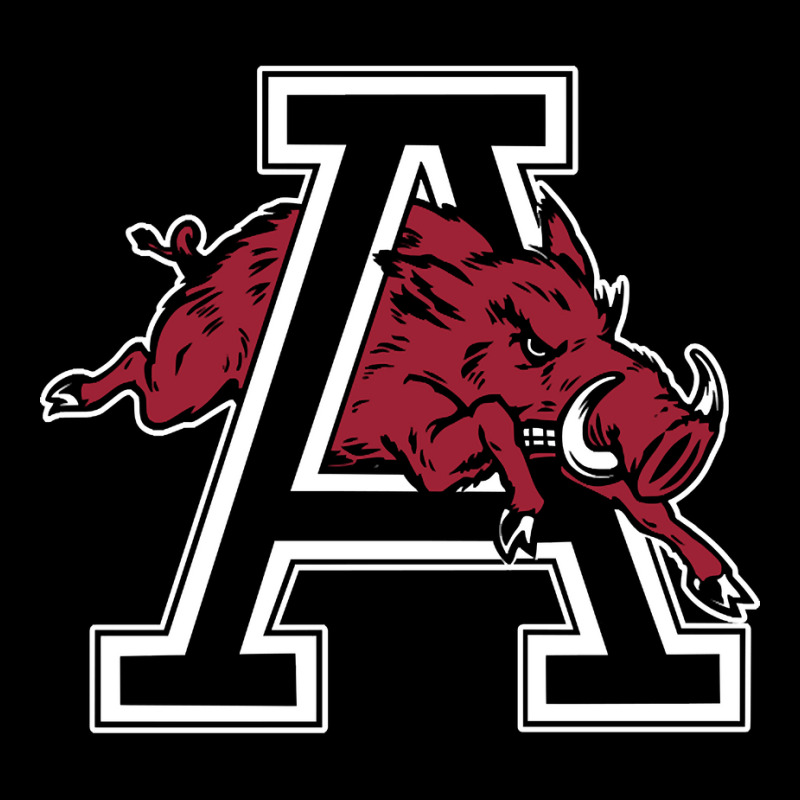 Arkansas U Mascot Jumping Through Letter A Clean Version Legging by poppyallen | Artistshot