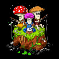 Hippie Mushrooms Fishing Forest Fungi Foraging Mycology T Shirt V-neck Tee | Artistshot