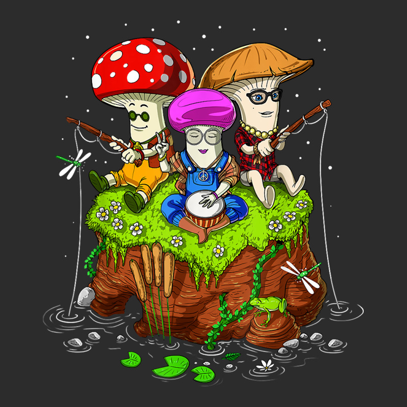 Hippie Mushrooms Fishing Forest Fungi Foraging Mycology T Shirt Exclusive T-shirt by puetzee | Artistshot