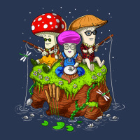 Hippie Mushrooms Fishing Forest Fungi Foraging Mycology T Shirt Men Denim Jacket | Artistshot