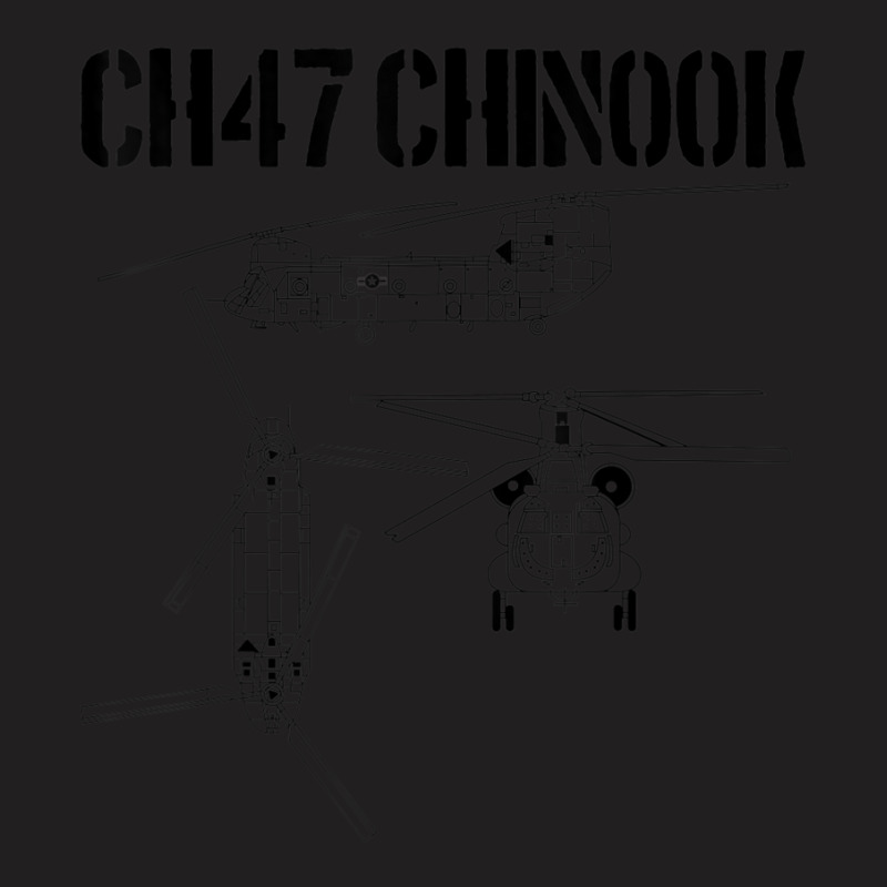 Ch47 Chinook Schematic Military Helicopter Ch-47 Chinook T-shirt | Artistshot