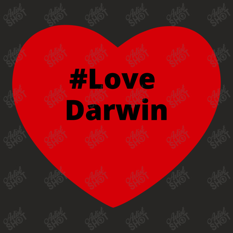 Love Darwin, Hashtag Heart, Love Darwin 2 Ladies Fitted T-Shirt by chillinxs | Artistshot