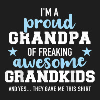 Mens Proud Grandpa Of Awesome Grandkids T Shirt Classic T-shirt | Artistshot