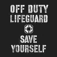 Save Yourself Lifeguard Swimming Pool Guard Off Duty Red Tank Top T-shirt | Artistshot