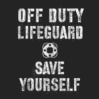 Save Yourself Lifeguard Swimming Pool Guard Off Duty Red Tank Top 3/4 Sleeve Shirt | Artistshot